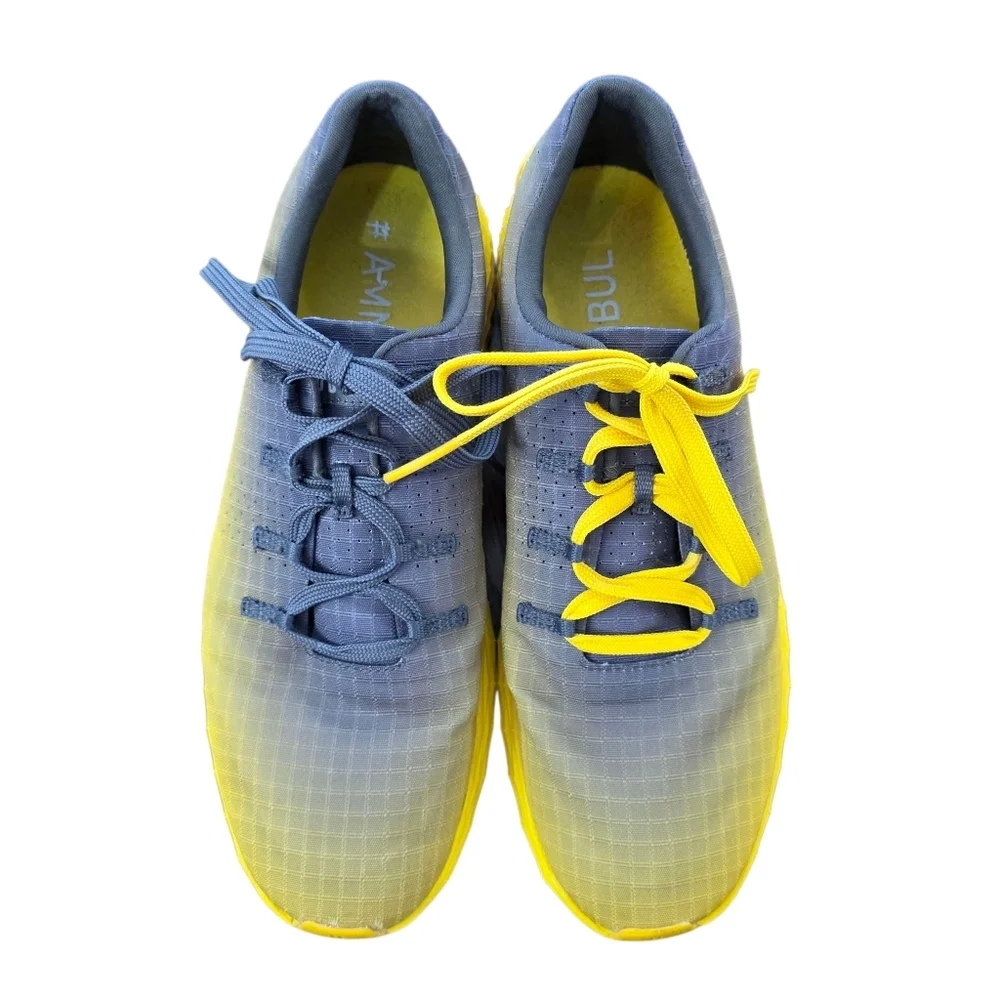 NOBULL All Day Ripstop Trainer Shoes Mens 8.5 / Womens 10 Yellow Gray Gradient - Picture 2 of 10